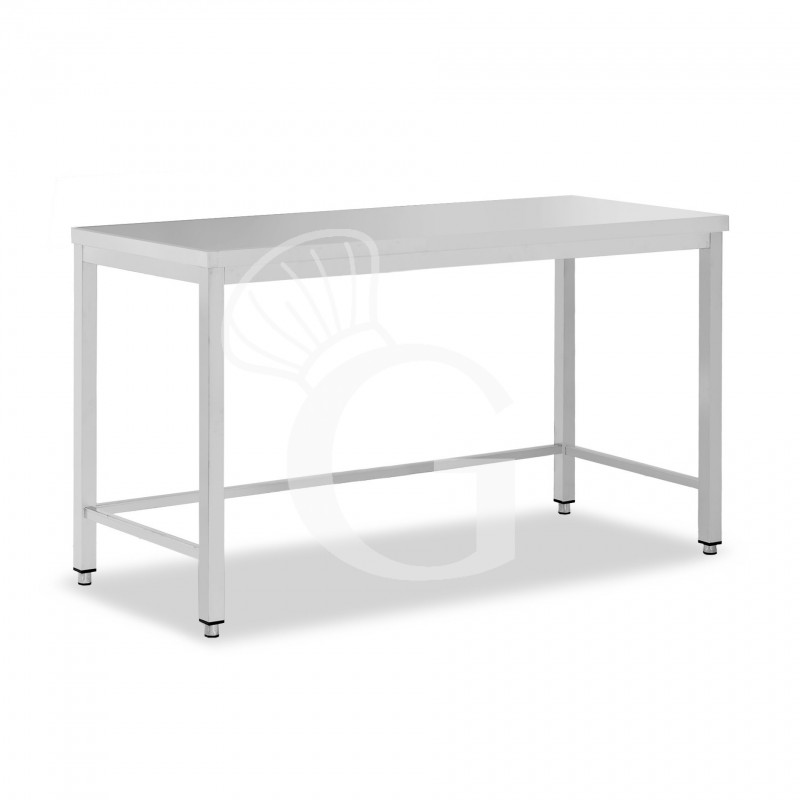 Mesa de acero inoxidable L 2000 mm x P 700 mm x A 850 mm
