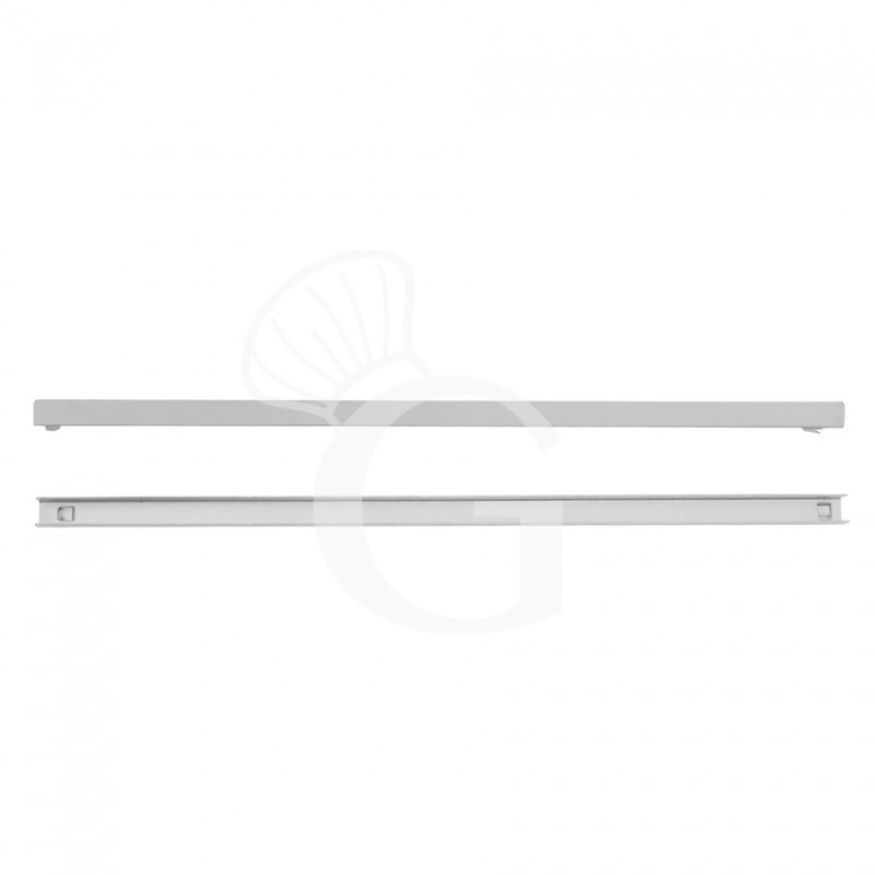 Par de guías de acero inoxidable para armarios refrigerados snack
