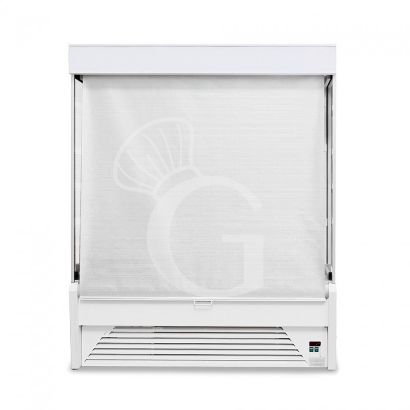 Vitrina Mural Refrigerada serie Ettore con cortina nocturna con refrigeración ventilada, Temperatura +1°/+10°C L 2560 mm