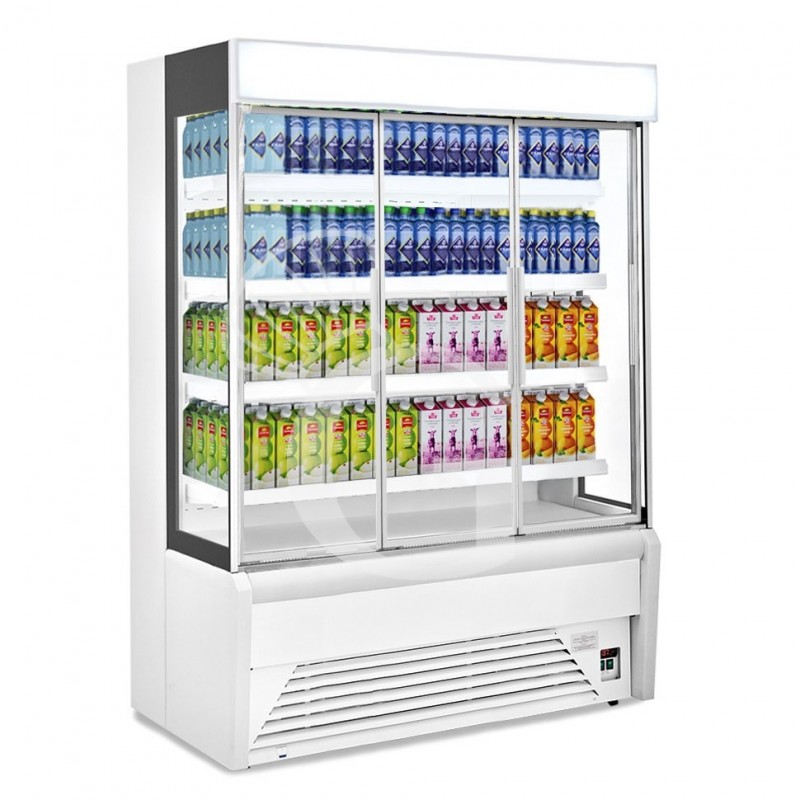 Vitrina Mural Refrigerada serie Ettore con puertas batientes Temperatura +1°/+10°C L 1940 mm