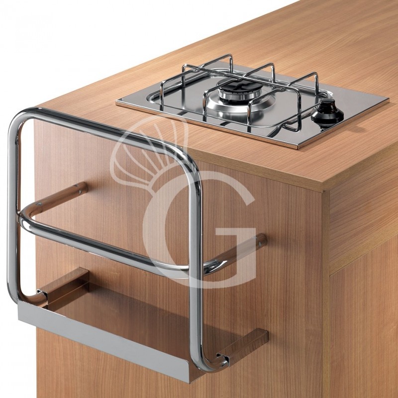 carro de flambear trolley en madera recubierta de melamina con 1 quemador l 1150 mm x p 550 mm x a 1080 mm 