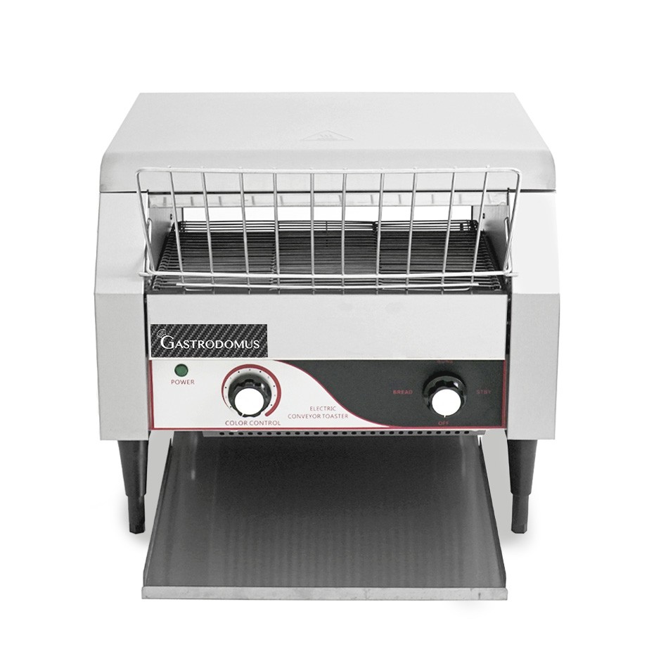Tostadora profesional de ciclo continuo 450 unidades/h – 2,6 kW, con cajón recogemigas
