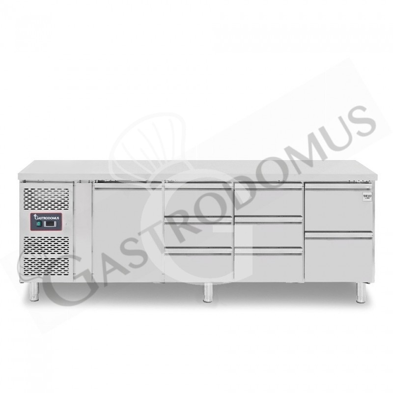 Mesa Refrigerada 8 Cajones 1 Puerta 700 mm -2°C/+8°C Motor a la Izquierda