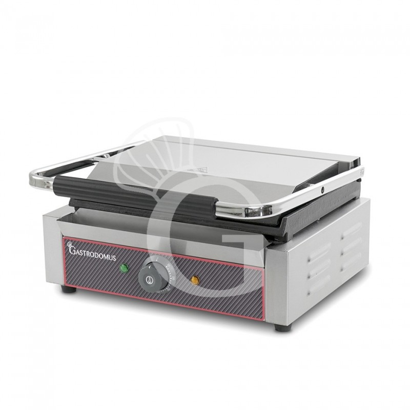 Sandwichera profesional ranurada de hierro fundido - L 410 mm x P 380 mm x A 210/520 mm