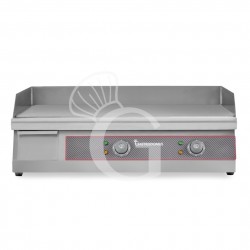 Fry top eléctrico de sobremesa, doble placa lisa 4400 W Monofásico