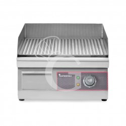 Fry Top eléctrico de sobremesa placa acanalada 3000 W Monofásico