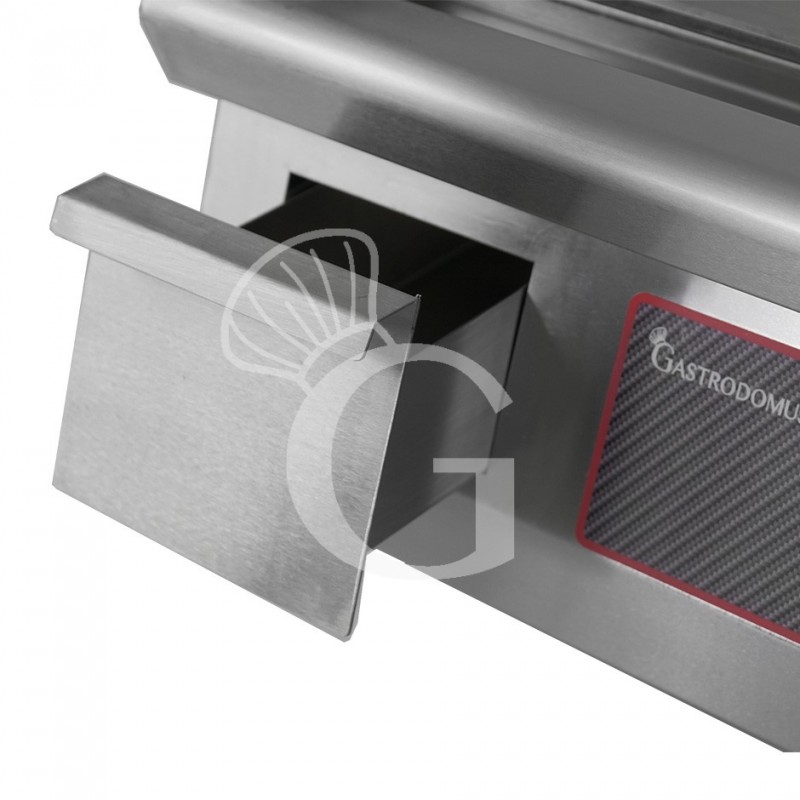 Fry top eléctrico de sobremesa, doble placa lisa 4400 W Monofásico