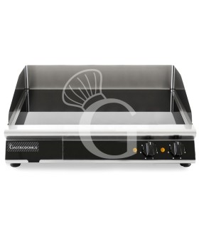 Fry Top profesional de vitrocerámica 2 zonas de cocción L 660 mm x P 670 mm x A 120 mm