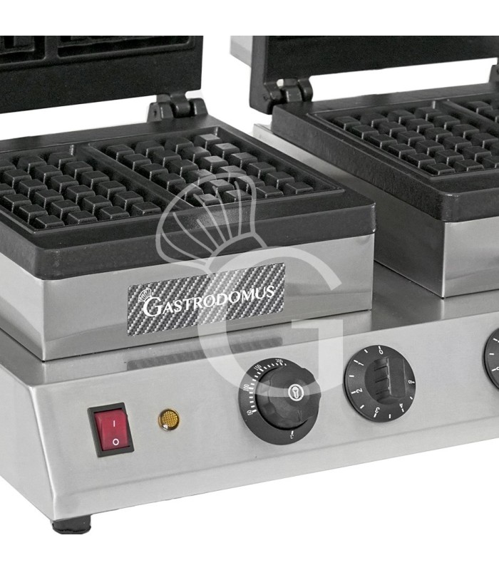 Gofrera 2 Kw + 2 Kw doble L 600 mm x P 450 mm x A 250 mm