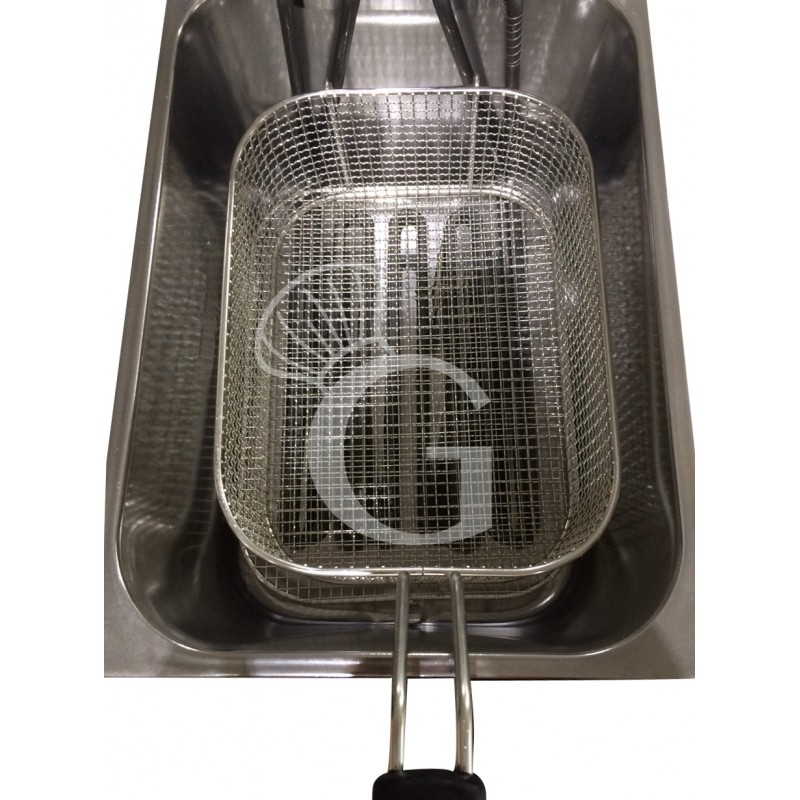 Freidora para bar eléctrica de sobremesa 1 cuba - con grifo - 10 LT - 6000 W
