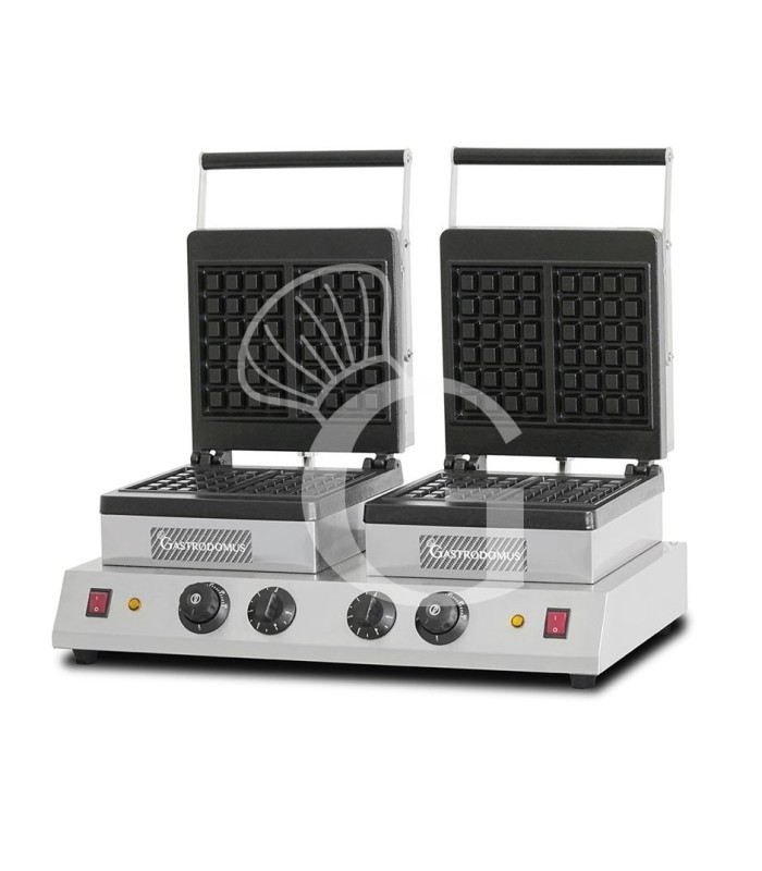 Gofrera 2 Kw + 2 Kw doble L 600 mm x P 450 mm x A 250 mm