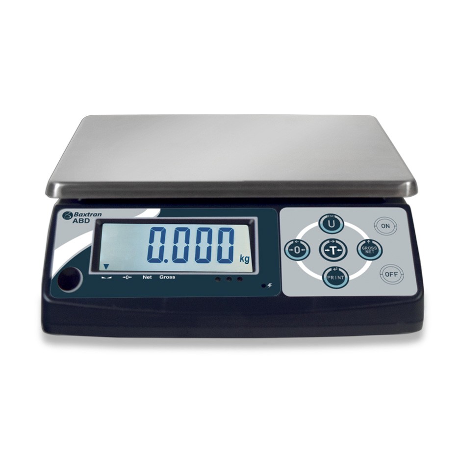 Balanza de control en ABS con capacidad de 20 kg y precisión de 1 g L 245 mm x P 310 mm x A 95 mm