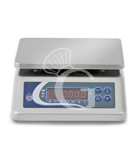 Balanza de control de doble pantalla con capacidad de 3 Kg y precisión de 0,2 g L 290 mm x P 240 mm x A 110 mm