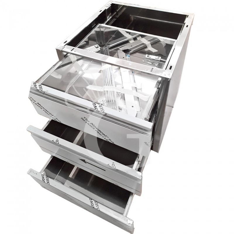 Cajonera para acoplar a la mesa, dotada con 3 cajones, profundidad 585 mm, longitud 500 mm, altura 580 mm