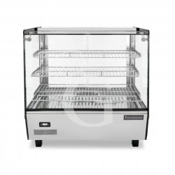 Vitrina caliente de vidrio y acero inoxidable 3 estantes +30°C/+90°C 120 LT L 678 mm x P 568 mm x A 686 mm