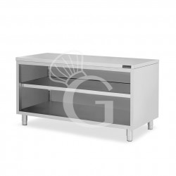 Mesa contrabarra de acero...