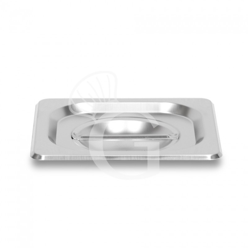 Tapa de acero inoxidable GN1/6 176 mm X 162 mm