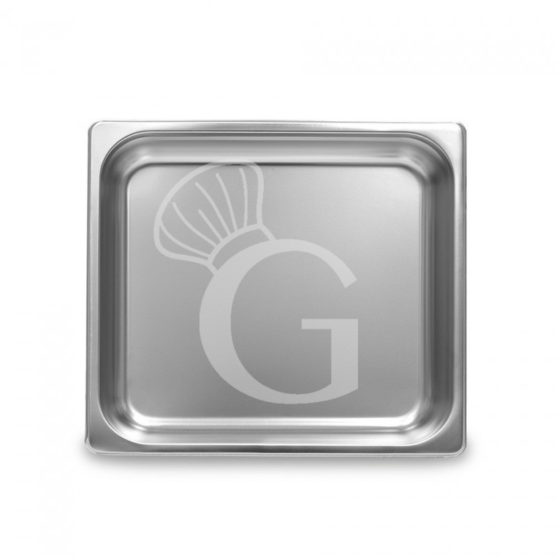 Cubeta de acero inoxidable GN2/3 L 353 mm X P 325 mm X A 65 mm 5,5 LT