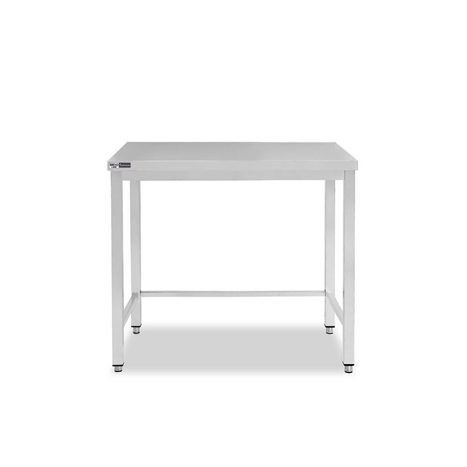 Mesa de acero inoxidable L 600 mm x P 600 mm x A 865 mm