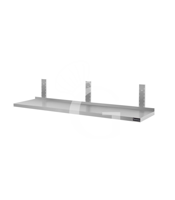 Estante de pared de acero inoxidable L 1500 mm x P 400 mm x A 350 mm