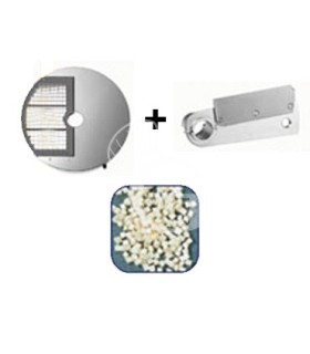Disco para cortar mozzarella en cubos espesor de corte 8 x 8 x 8 mm, con cuchillo