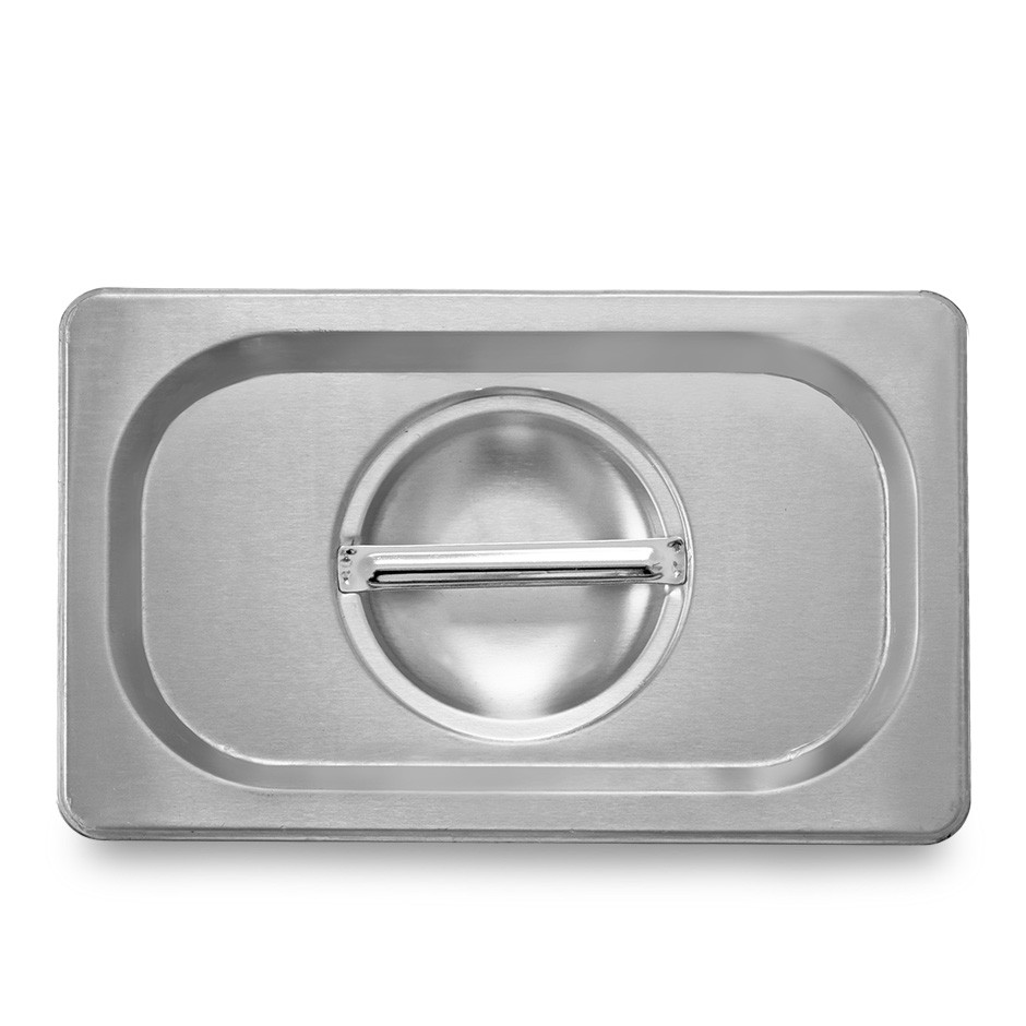 Tapa de acero inox GN1/4 L 265 x P 162 mm