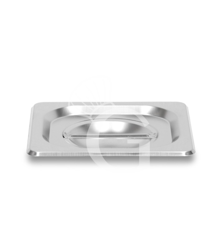 Tapa de acero inoxidable GN1/6 L 176 mm x P 162 mm
