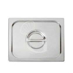 Tapa de acero inoxidable GN2/3 L 353 mm X P 325 mm
