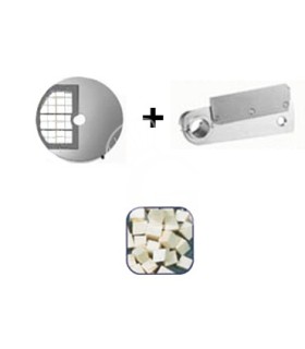 Disco para cortar mozzarella en cubos espesor de corte 20 x 20 x 8 mm, con cuchillo