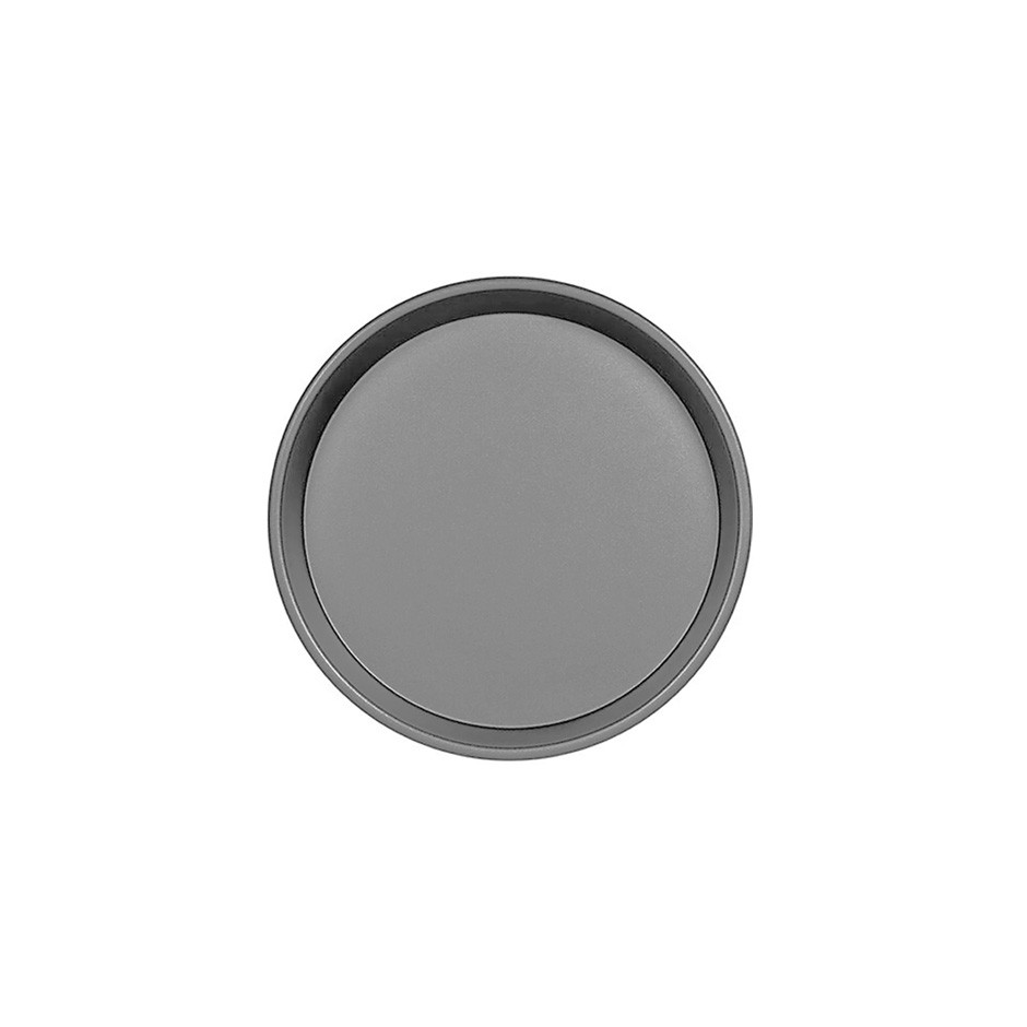 Molde redondo de chapa aluminizada para pizza, diámetro 180 mm X A 30 mm