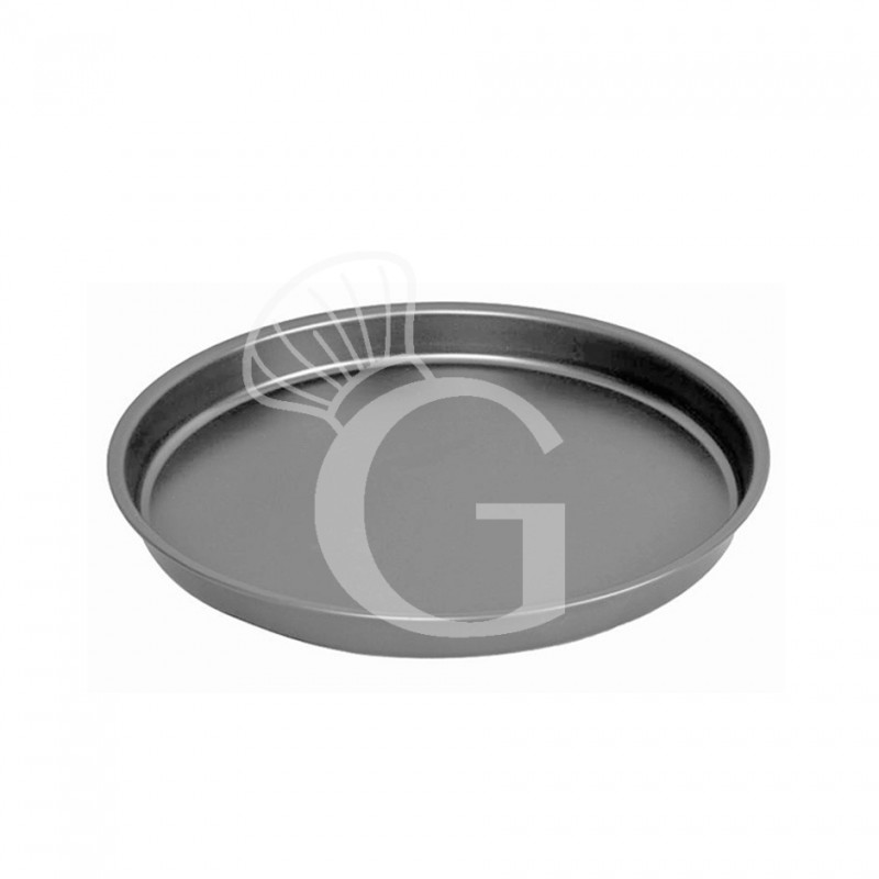 Molde redondo de chapa aluminizada para pizza, diámetro 360 mm X A 30 mm
