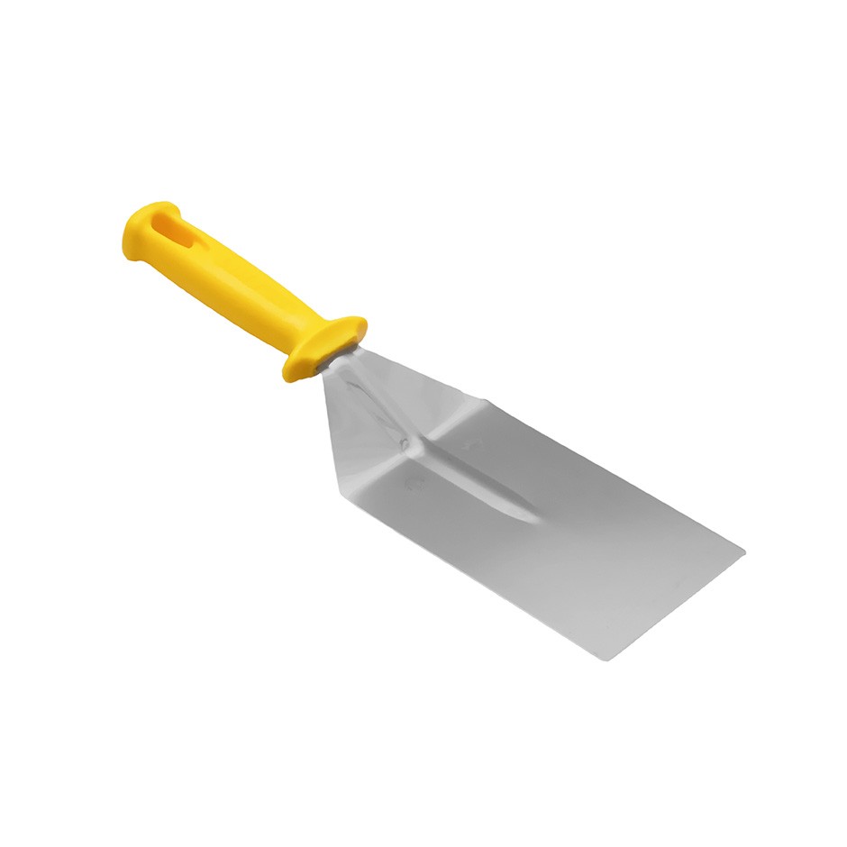 Pala para pizza de acero inoxidable con hoja de dimensiones 100 X 150 mm