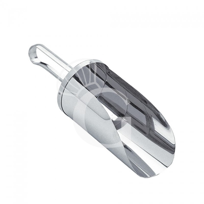 Cuchara de acero inoxidable con capacidad de 0,10 litros