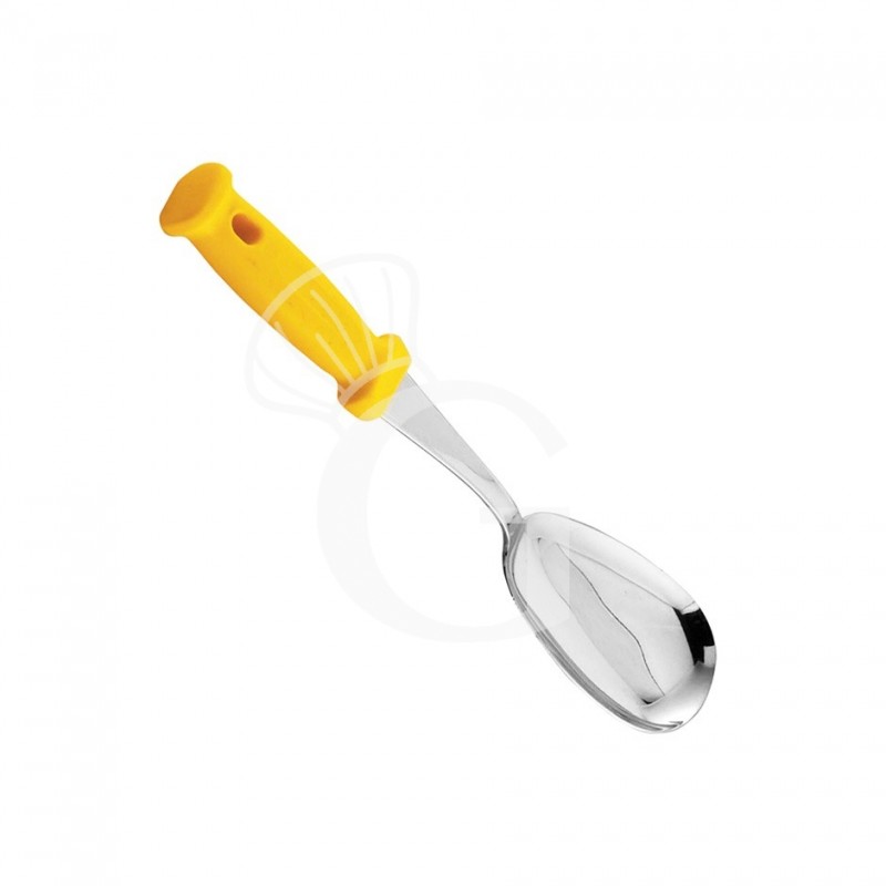 Cucharon oval de acero inoxidable 340 mm - dosis 65 gr