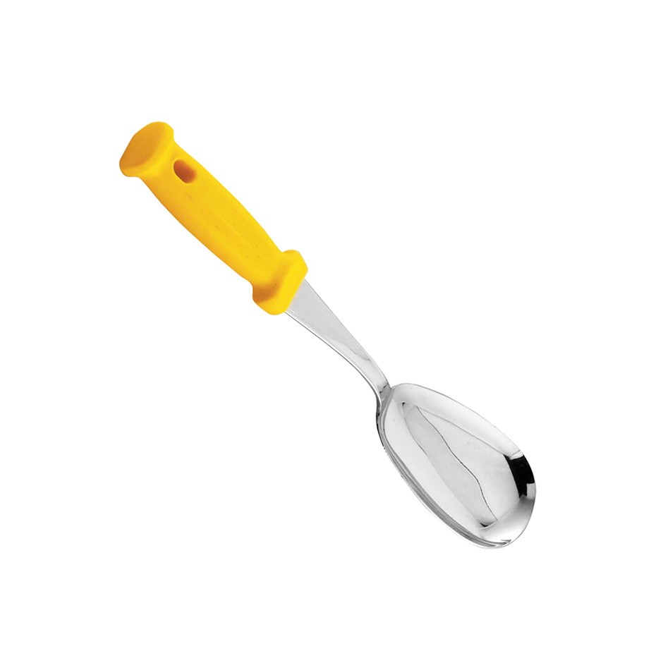 Cucharon oval de acero inoxidable 340 mm - dosis 65 gr