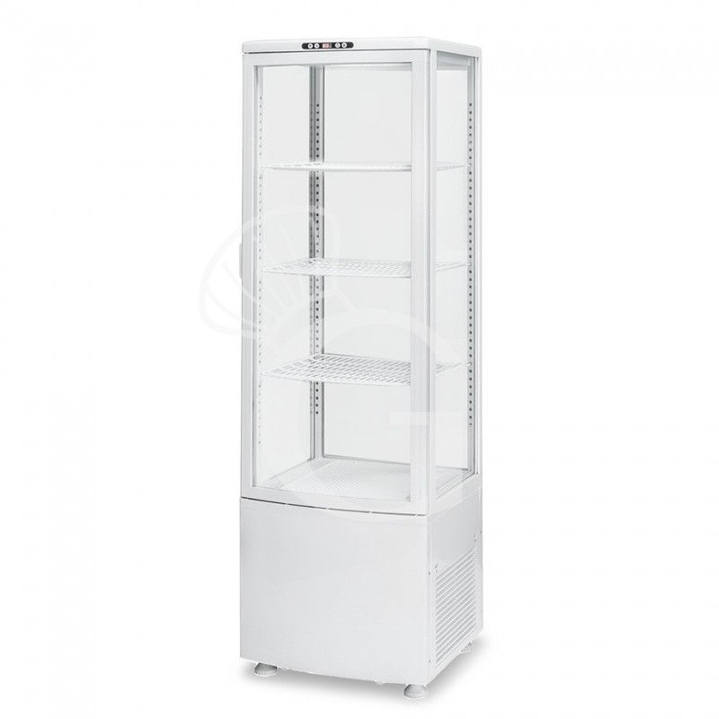Vitrina refrigerada ventilada blanca para bebidas 235 LT 0°C/+12°C