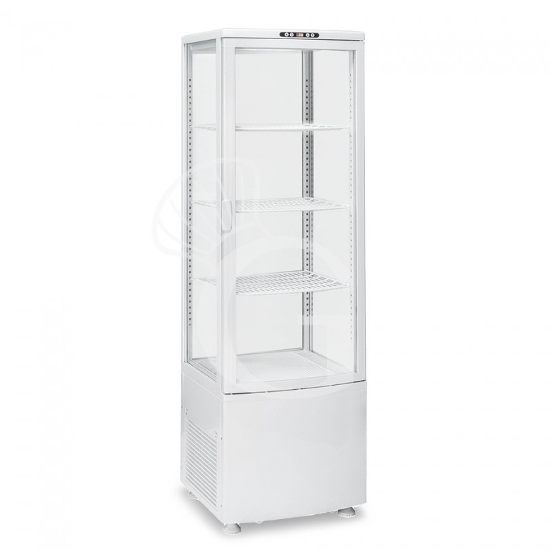 Vitrina refrigerada ventilada blanca para bebidas 235 LT 0°C/+12°C