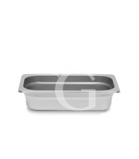 Cubeta de acero inoxidable GN1/4 L 265 mm X P 162 mm X A 20 mm, 0,5 LT