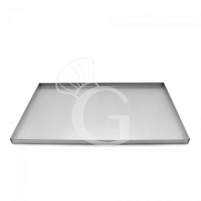 Bandeja rectangular de aluminio L 600 mm X P 400 mm X A 40 mm