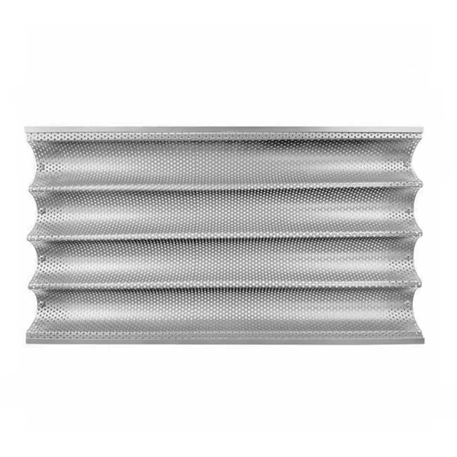 Bandeja rectangular de aluminio para 4 baguettes L 530 mm X P 320 mm