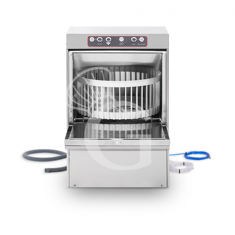 Lavavasos electromecánico con cesta de Ø400mm, altura de 265 mm