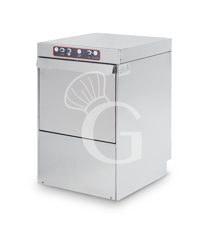 Lavavasos electromecánico con cesta de 400X400mm, altura de 270 mm