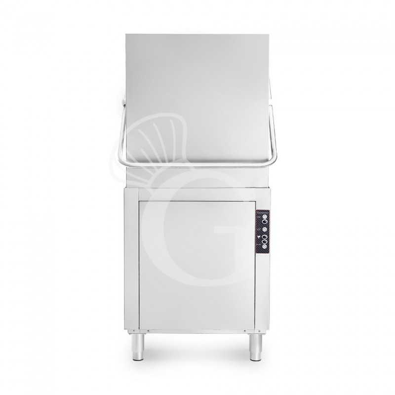 Lavavajillas de cúpula electromecánico con cesta de 500 mm x 500 mm, altura 430 mm