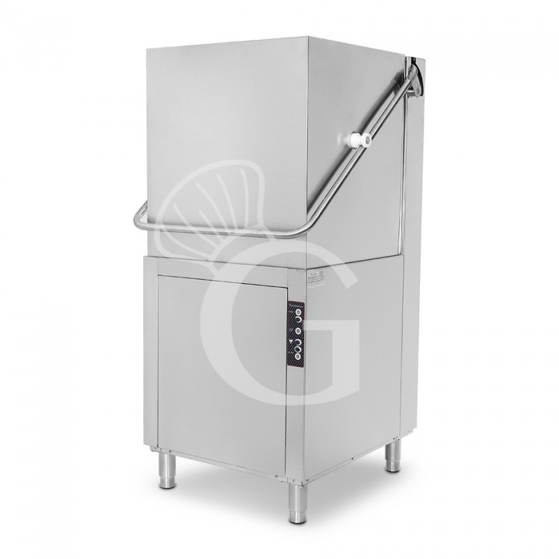 Lavavajillas de cúpula electromecánico con cesta de 500 mm x 500 mm, altura 430 mm