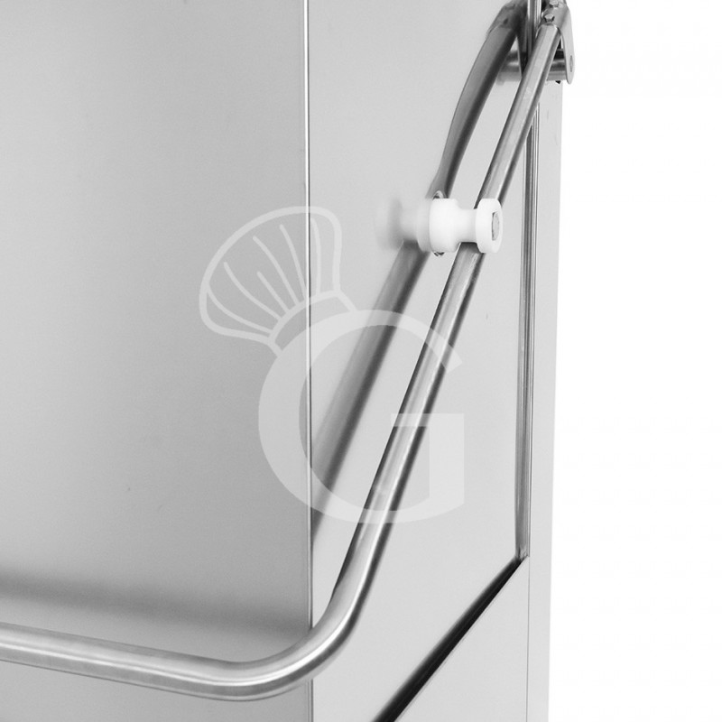 Lavavajillas de cúpula electromecánico, cesta 500x500xH430, dosificador de abrillantador instalado