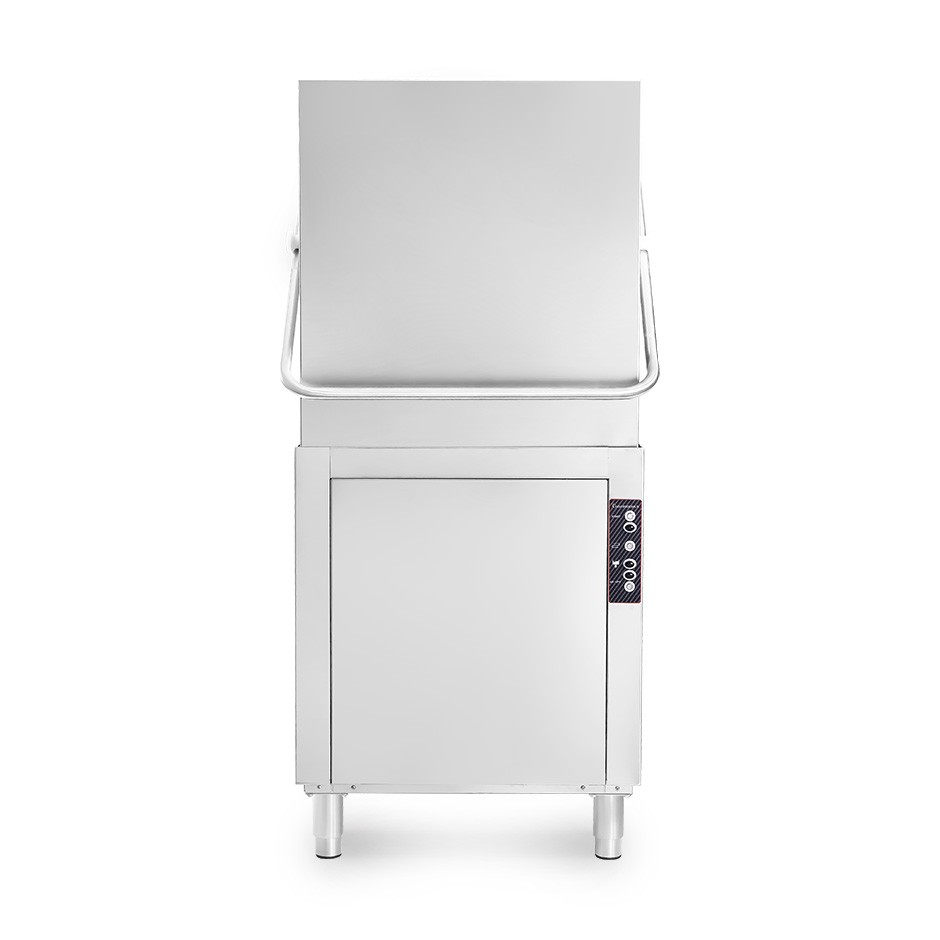 Lavavajillas de cúpula electromecánico con cesta de 500 mm x 500 mm, altura 430 mm