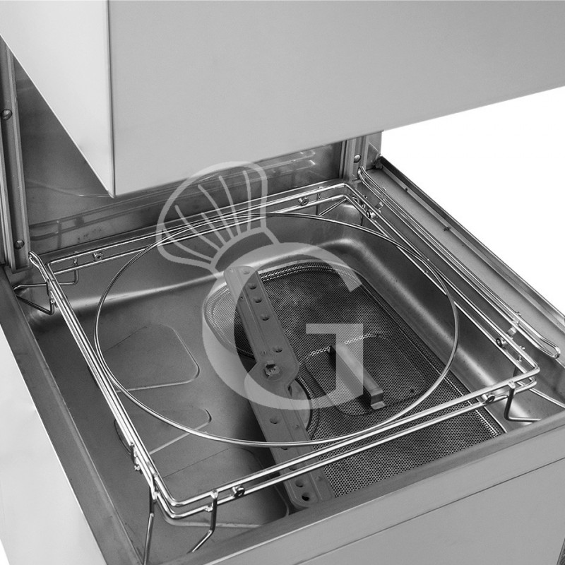 Lavavajillas de cúpula electrónico con cesta 500x500mm, altura 430 mm