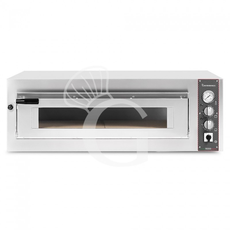 Horno eléctrico con 1 cámara controlada mecánicamente para 9 pizzas de 350 mm de diámetro