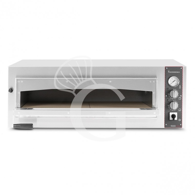 Horno eléctrico con 1 cámara controlada mecánicamente para 9 pizzas de 350 mm de diámetro
