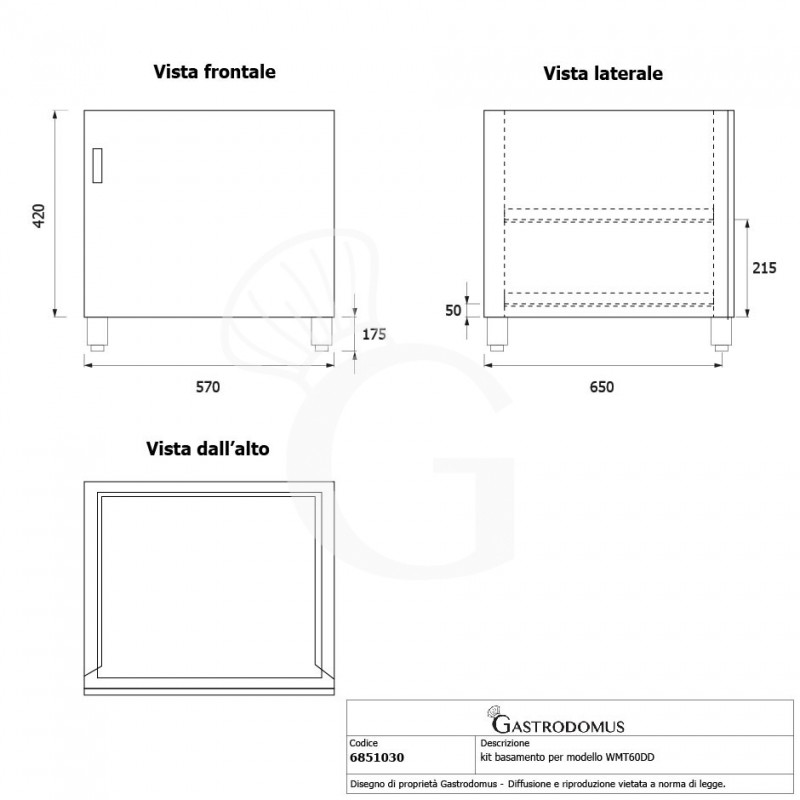 Base de soporte para el modelo WMT60DD